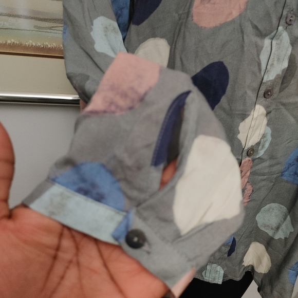 Milano Italy Long Sleeve Button Up Shirt Size 44 - Picture 2 of 9